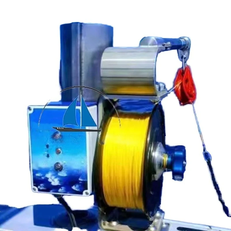 Boat Deep Sea Winch Deep Fishing Reel Hand-electric Pull Boat Fishing Rod Vessel Gear