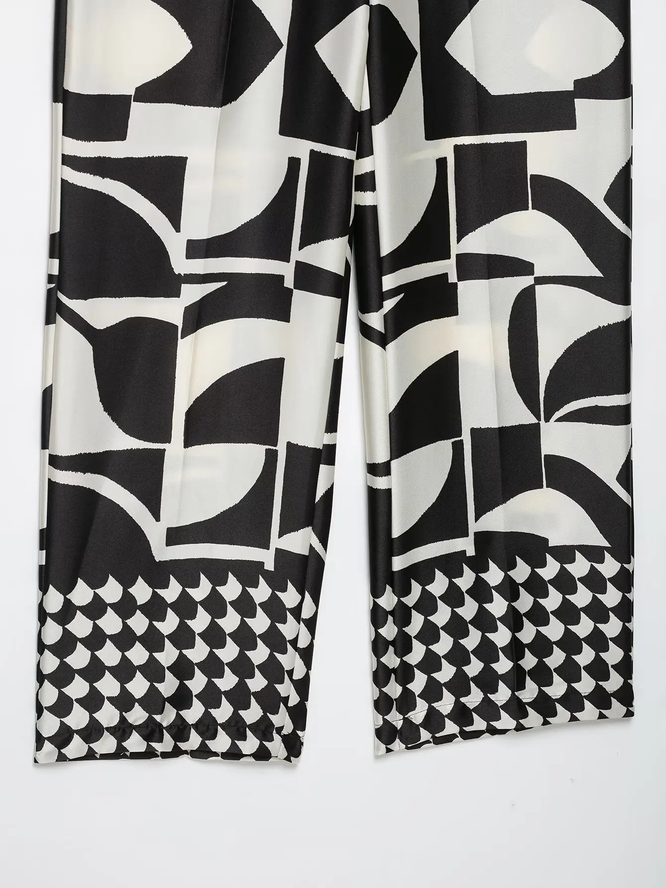 KLKXMYT Schickes Hosen-Set für Damen Ärmelloses Oberteil mit Schleife Geometrischer Druck Damenanzüge 2026 Sommer Lässige Damenoutfits – Detail 18
