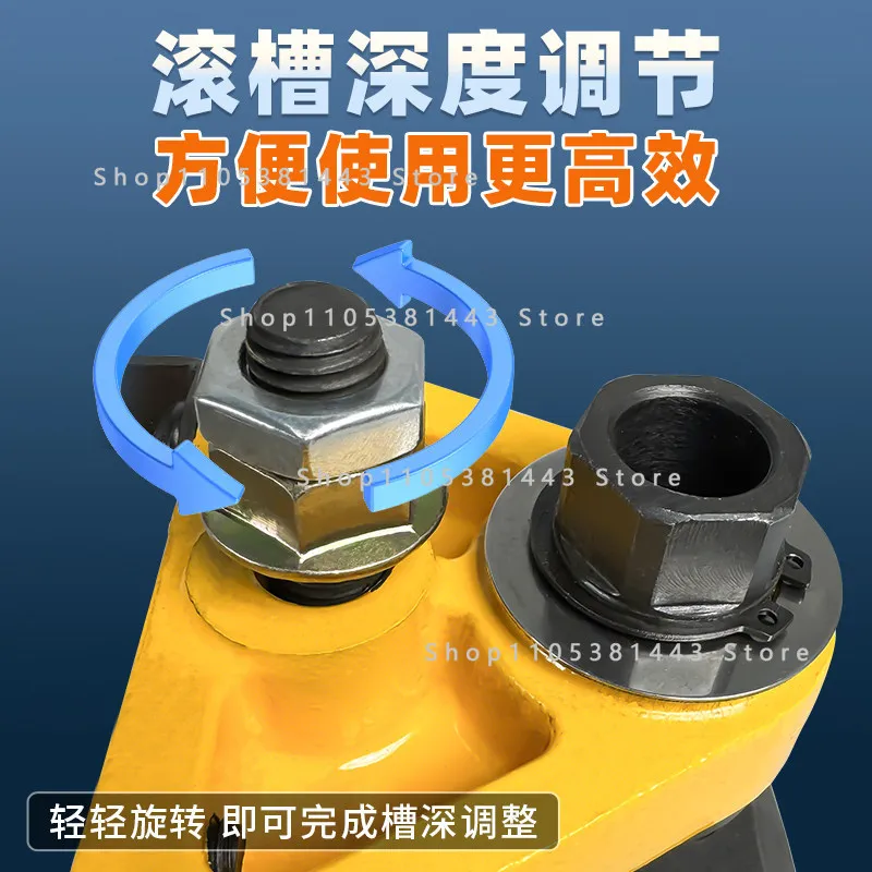

Stainless steel fire rolling grooving machine steel pipe galvanized pipe photosynthetic pipe manual grooving machine