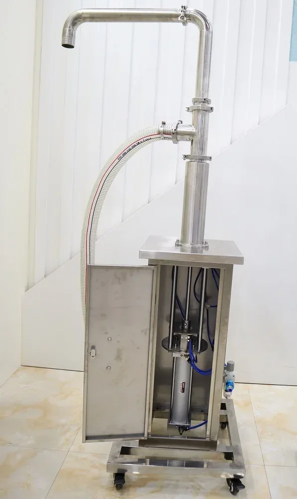 stainless steel pneumatic piston liquid paste feeding machine  cream food transfer pump