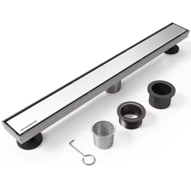 

stainless steel invisible shower drain shower channel linear bathroom floor drain