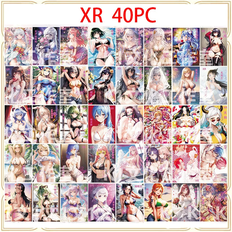 

Anime Goddess Story DIY ACG Laser Flash Card Yor Forger Kamado Nezuko Toys For Boys Collection Card Set Christmas Birthday Gift