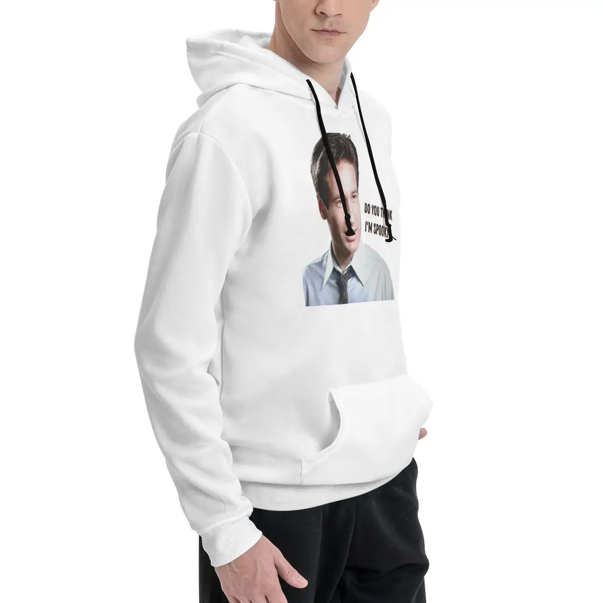 X Files Spooky Mulder For Sale Couples Plus Velvet Hooded Sweater Unique High quality Hooded rope Hoodie Travel Kawaii