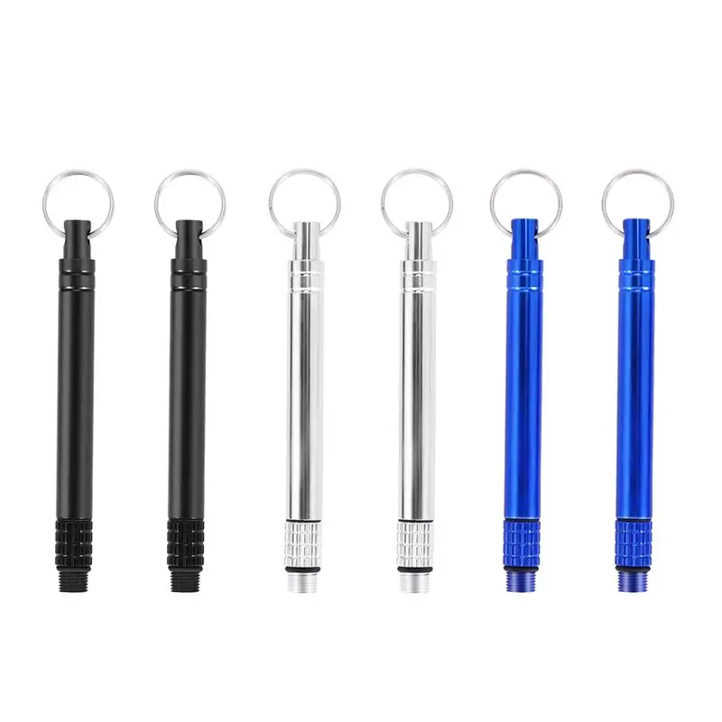 A84E-6 Palitos de Dente de Titânio Metálicos, Portáteis e Reutilizáveis, com Suporte de Palitos de Dente em Aço Inoxidável