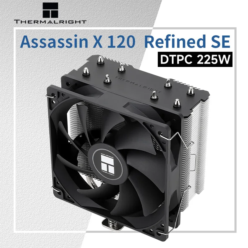 

Thermalright AX120 R SE 4 тепловая трубка Радиатор воздушного охлаждения процессора 12 см ШИМ-вентилятор Кулер для настольного компьютера для LGA115x 1700 1851 AM4 AM5