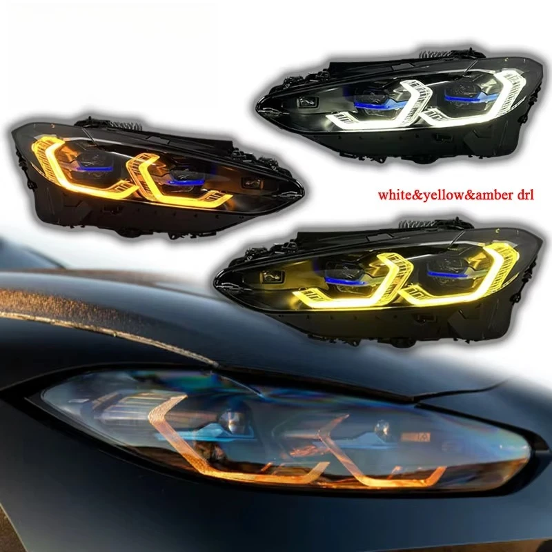 G22 G23 G26 4 Series G80 G82 G83 M4 430i 435i  Headlamp Car White Yellow Amber Switchable Drls Headlamp