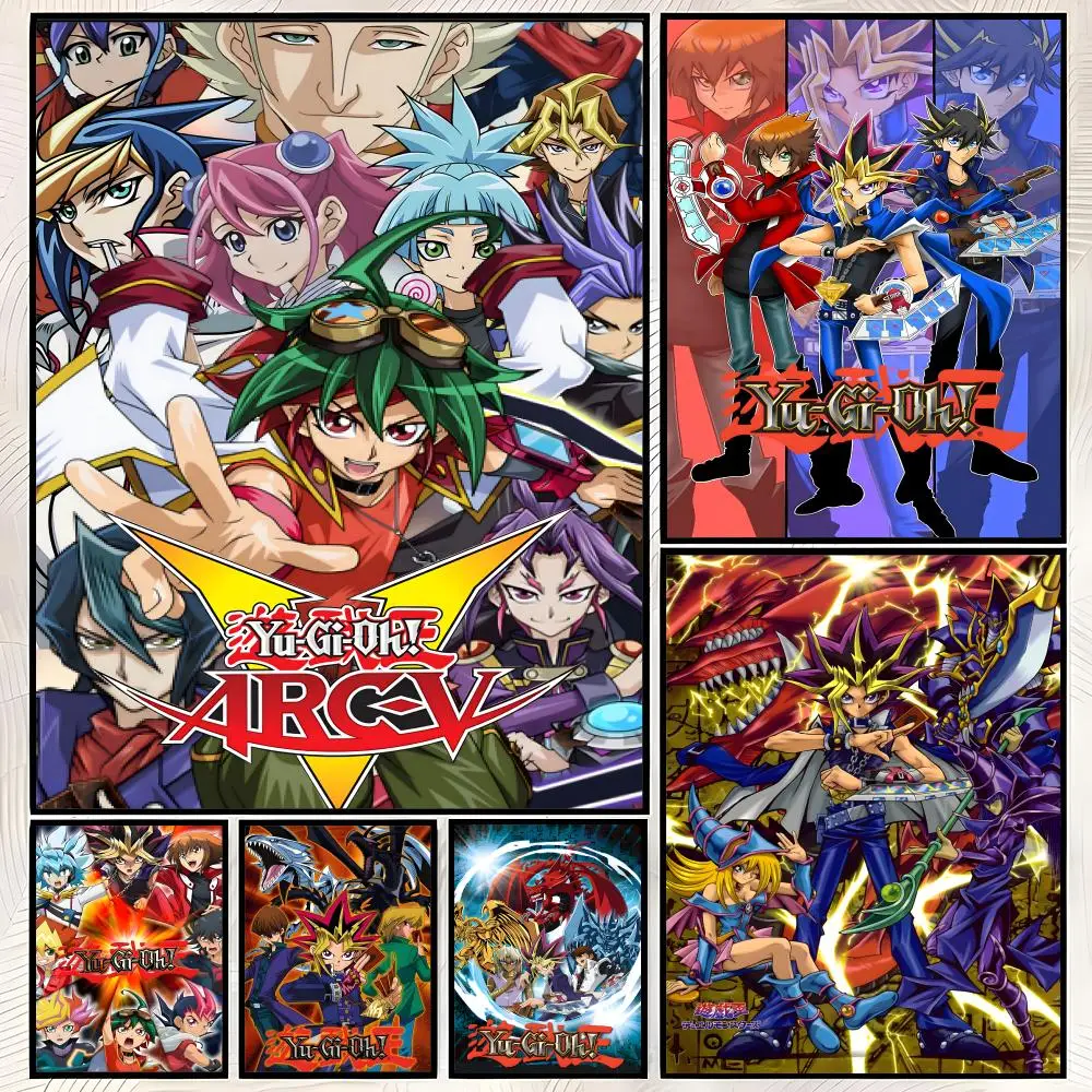 Game Y-Yu-Gi-Oh Poster Self-Stick HD PVC Wall Art Poster, Waterproof Decor for Bedroom, Living Room and Home