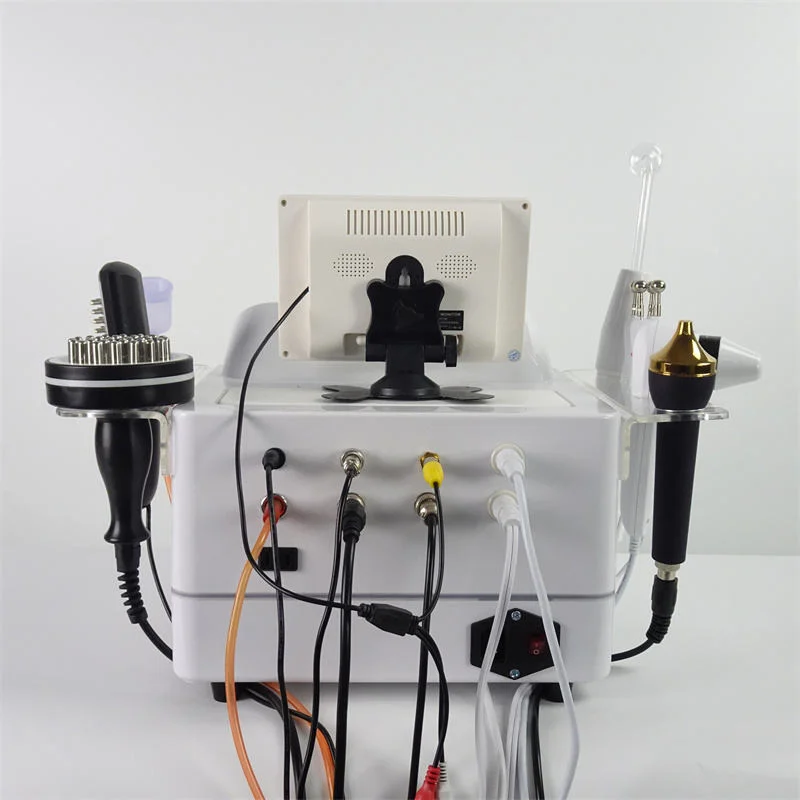 فرشاة تدليك محمولة 7 في 1 وفروة الرأس لنمو الشعر ومحلل الجلد وعلاج الكاميرا آلة تجميل لاستخدام الصالونات