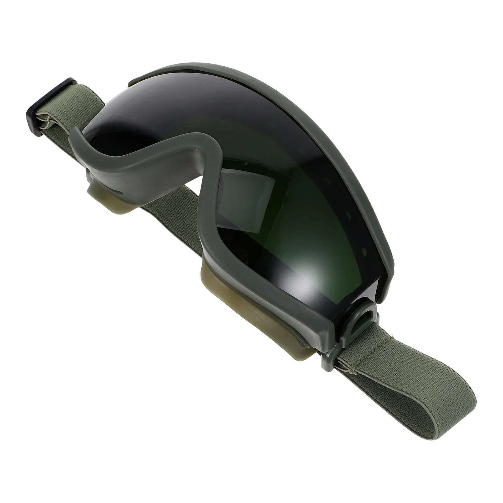 Wide Shade Welding Safety Glasses Adjustable Strap Black Frame Dark Lens Brazing Flame Cutting Torch Welder Protection