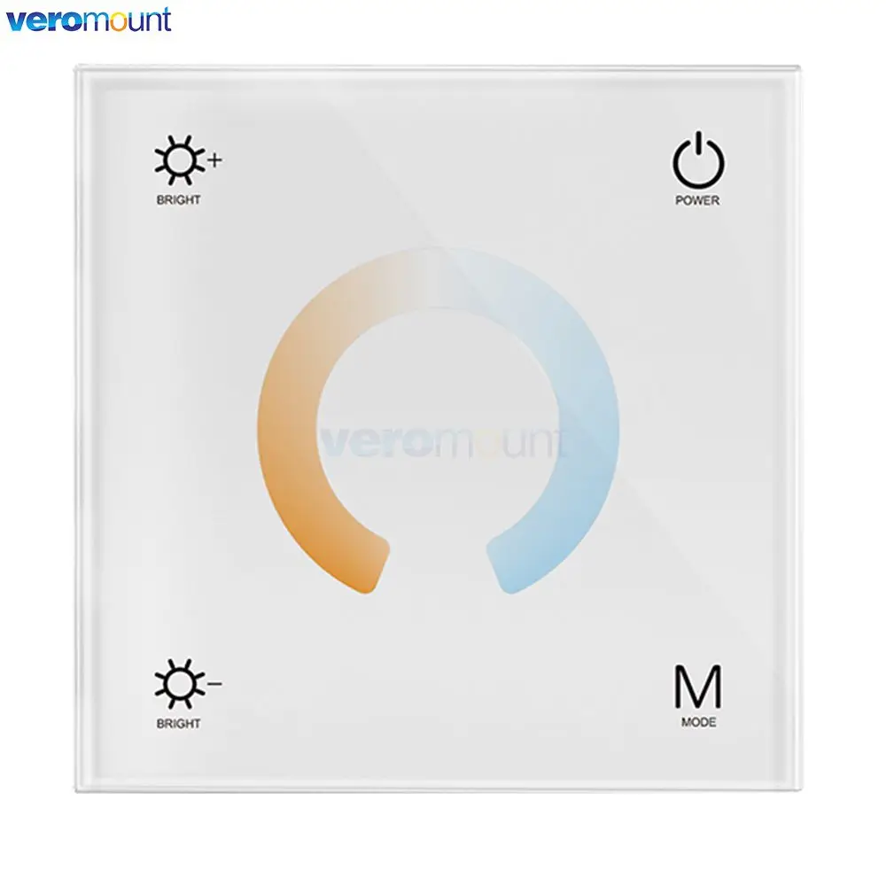 Skydance T1 T2 T3 T4 DC12V 24V Panel dotykowy do montażu na ścianie 2.4G bezprzewodowy pilot zdalnego kontroler LED do pojedynczy