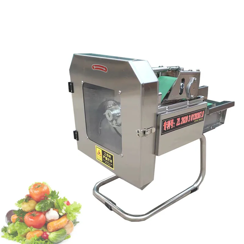 Small Restaurant Vegetable Cutting Machine Cucumber Fruit Slicing Machine Onion Slicer Chili Cutting Circle