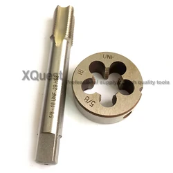 2pcs Unified Screw Left Hand tap die set unc 5/8 UNC5/8-11 5/8-11 UNC5/8 LH Fine thread taps round Dies UNF 5/8-18 UNF5/8-18
