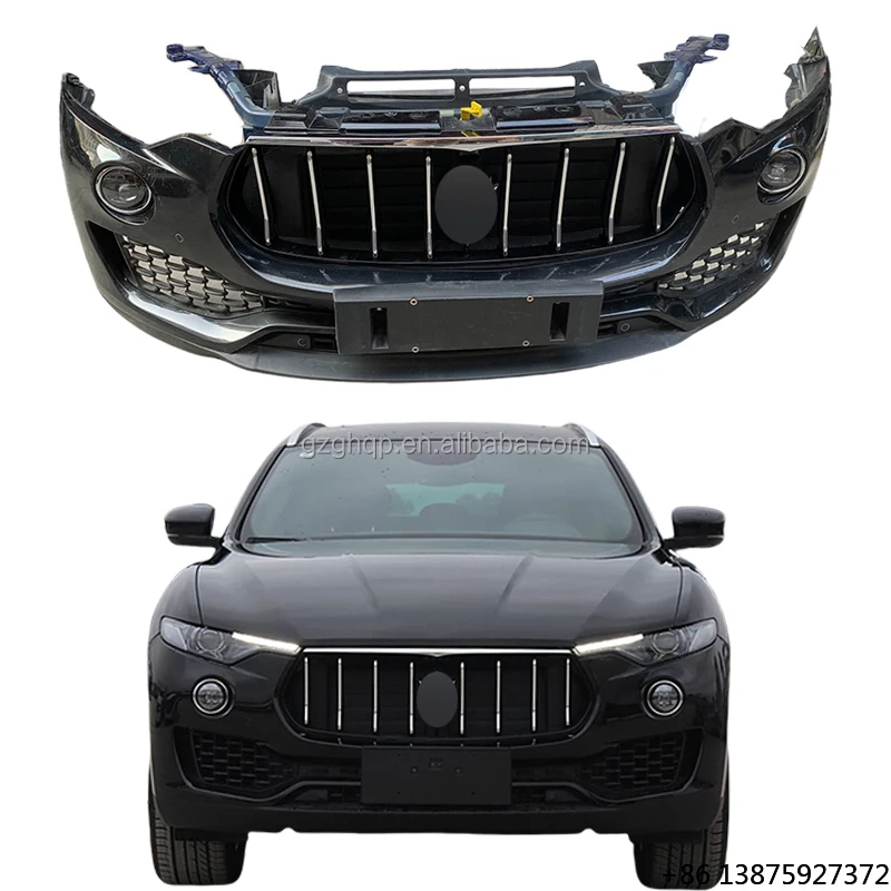 

Высококачественные популярные автомобильные аксессуары для передней части, комплект обвеса с решеткой переднего бампера, подходит для бампера Levante 2018-2021