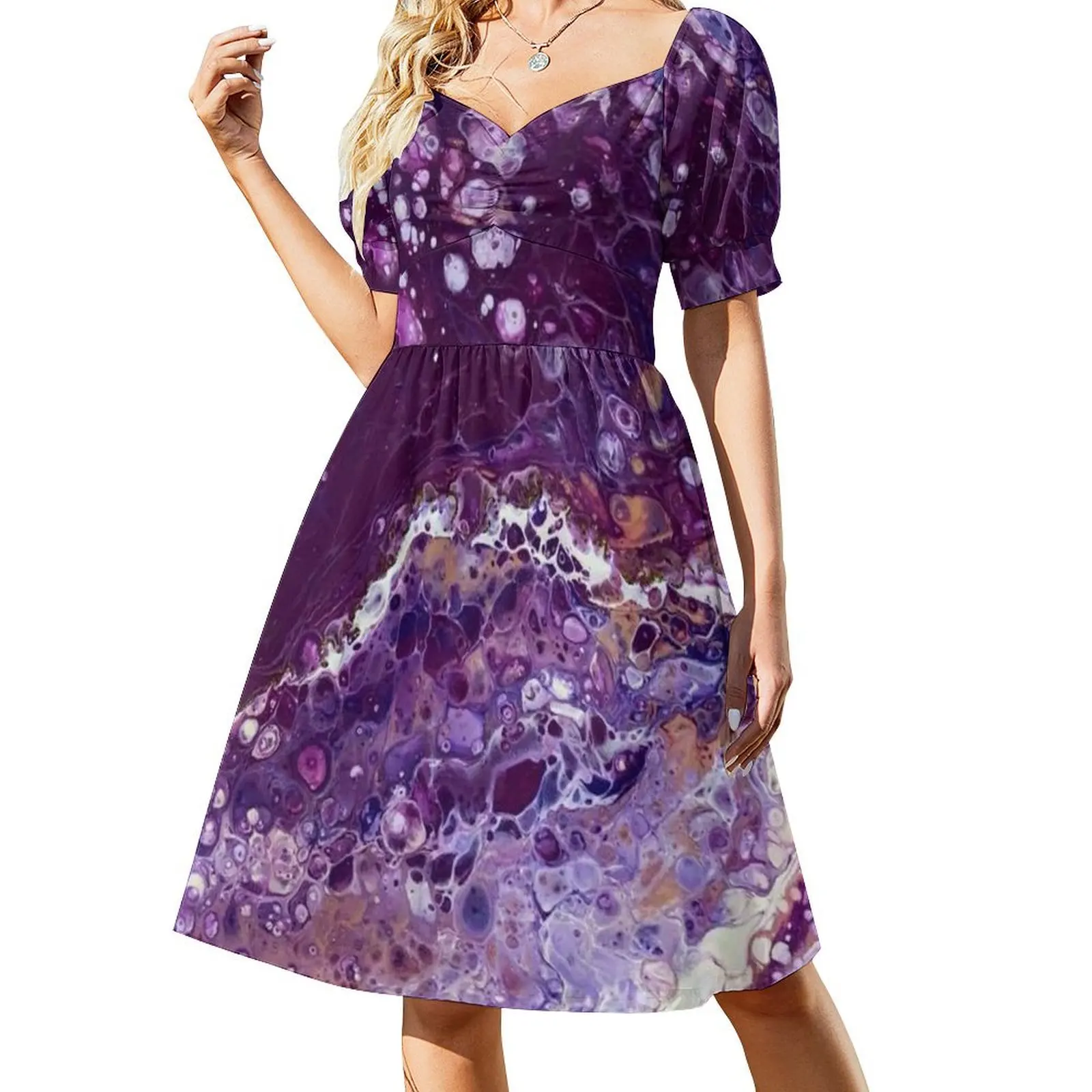 

Purple Rain Short Sleeved Dress elegant evening dresses for women 2025 summer woman dress 2025 summer dresses ladies 2025 Dress