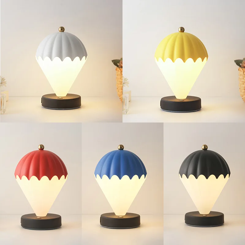 Portable Balloon Table Lamp Dimmable Touch-Sensing Creative Desk Light Bedroom Bar Bedside Study Hotel Light Fixtures Home Decor