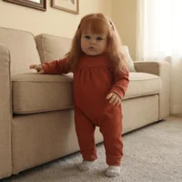 NPK 24 Inch Ellie Lifelike Reborn Baby Doll Soft Touch 3D Skin Art Toddler Newborn Princess Girl Doll with Hand Rooted Hair 5