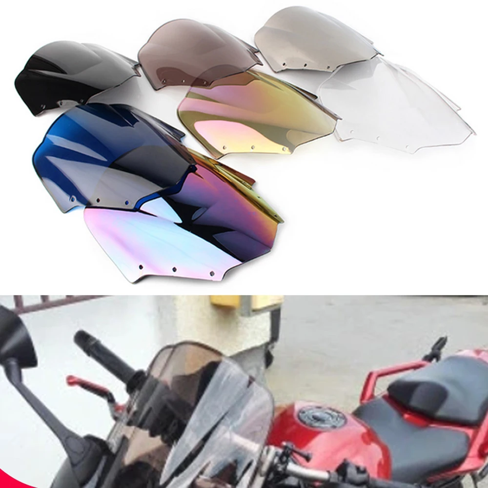 Motorcycle Accessories Windshield For Yamaha FZ1S FZ1 FZ-1 1000 S 2006-2011 Double Bubble WindScreen Fairing Deflector