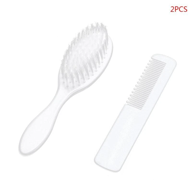

M76C 2 Pcs Baby Hair Brush Comb Set for Newborns Toddlers Infant Safety Scalp Massage Nursing Supplies