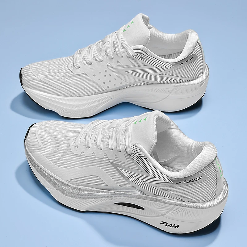 

Men Running Shoes 2025 New Professional Training Lightweight Sport Shoes Male Carbon Plate Mesh Breathable Sneakers Yeezy Tênis