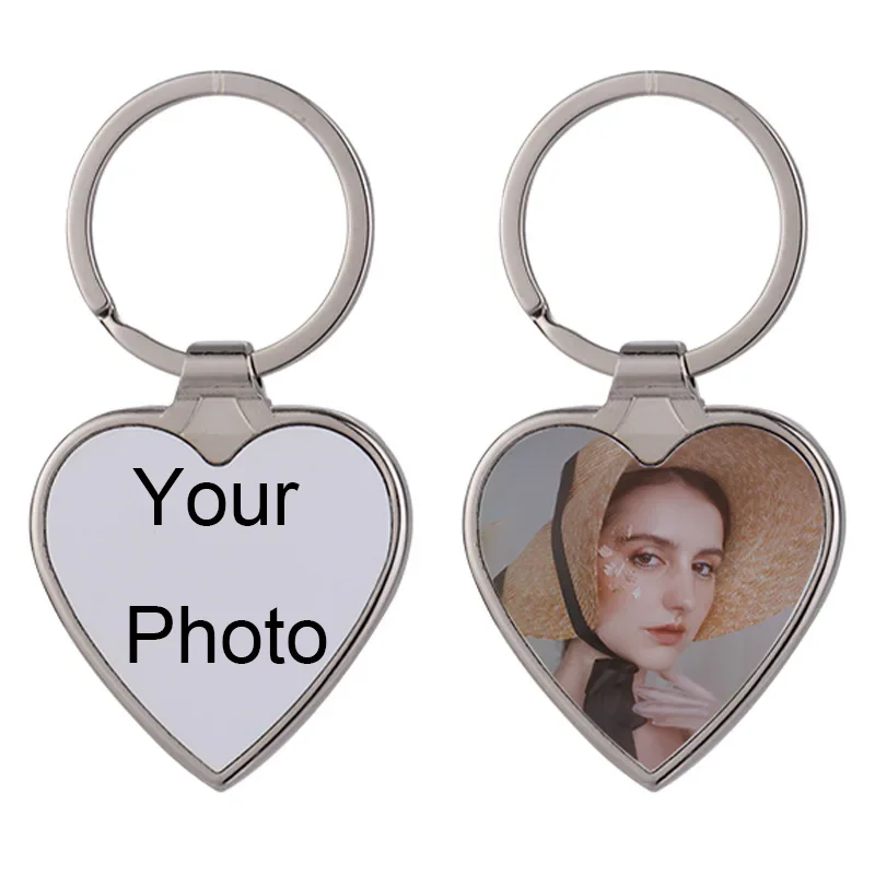 Personalized Sublimation Photo Keychain for Christmas Valentine Custom Picture Present Keys Tags Key Chain Car Cute Keyrings