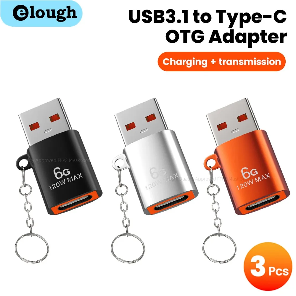 USB3.1 To Type C OTG Adapter Fast Charging Type C Female to USB Male Adapter Data Transfer Converter For PC Laptop USB C Adapter