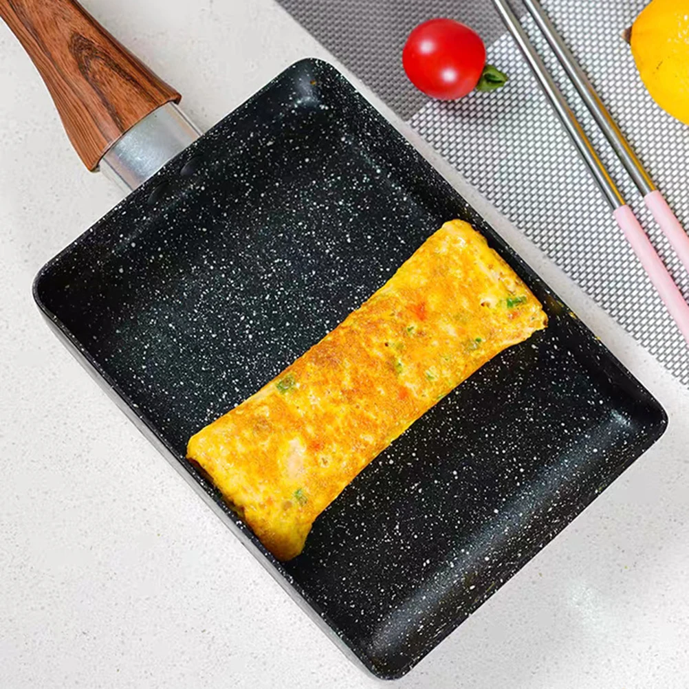 

Square Frying Pan Non stick Breakfast Griddle Egg Pancake Making Skillet Aluminum Material Easy Clean Kitchen Gadgets