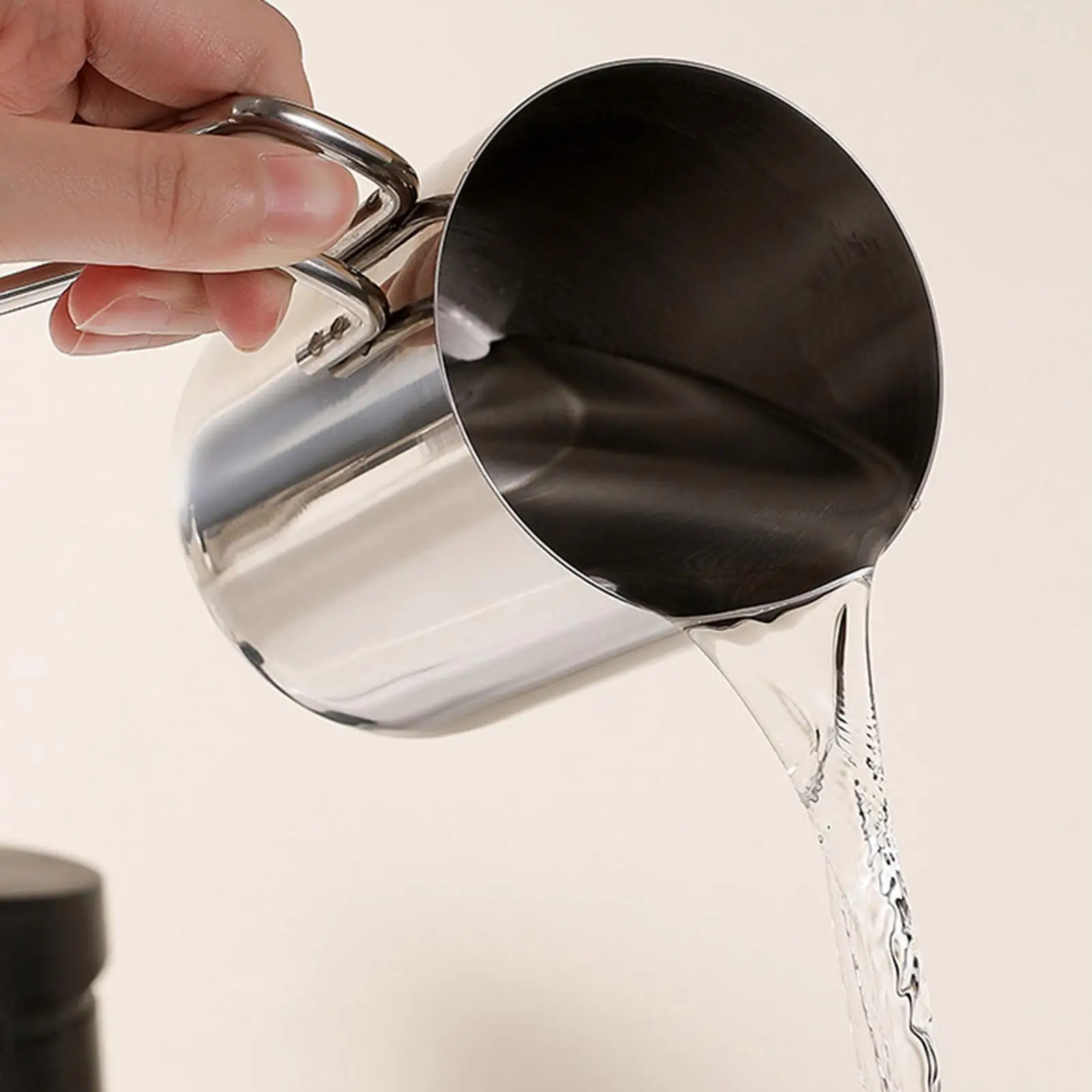 350ml  Stainless Steel Mouthwash Cup Anti-rust Inverted Rinse Cup With Handle Smooth Tooth Brushing Cup Household Water Cups