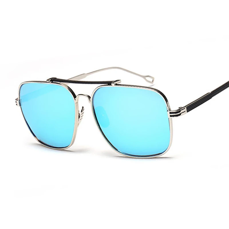 

Square Women Men Mirror Sunglasses 2023 Pilot Italy New Fashion Brand Designer Lady Sun Glasses Female