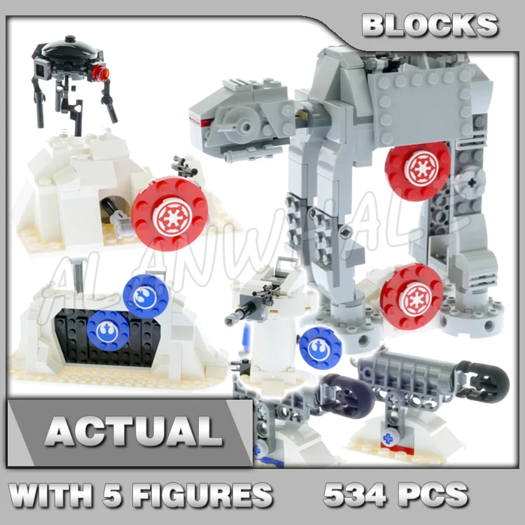 

534pcs Star Plan Action Battle Echo Base Defence Blaster Tower AT-AT Walker 11423 Building Blocks Toy Compatible With Model