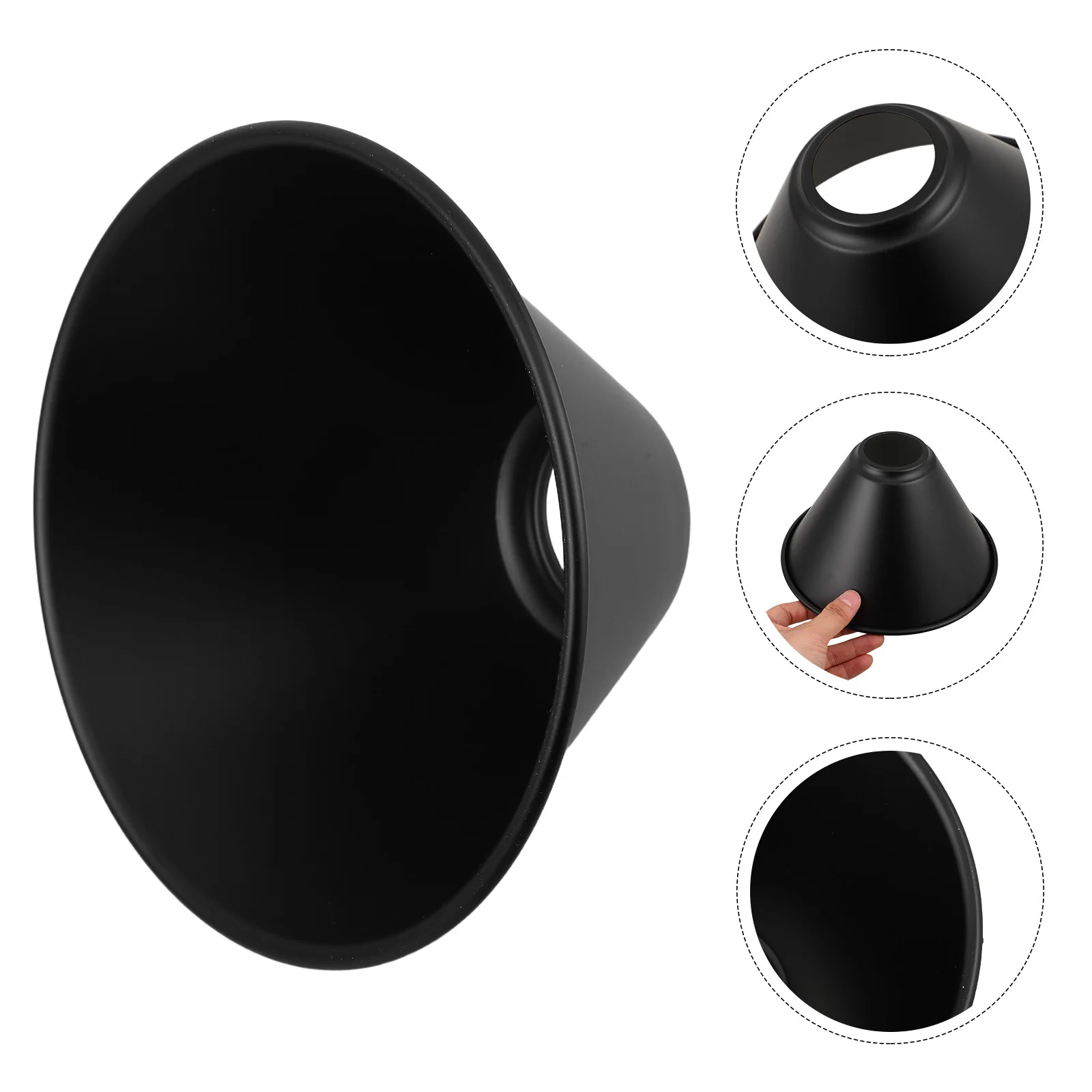 

Абажур в индустриальном стиле, черный металлический конус, подвесной светильник, винтажная защита лампы для потолочного настенного подвесного светильника