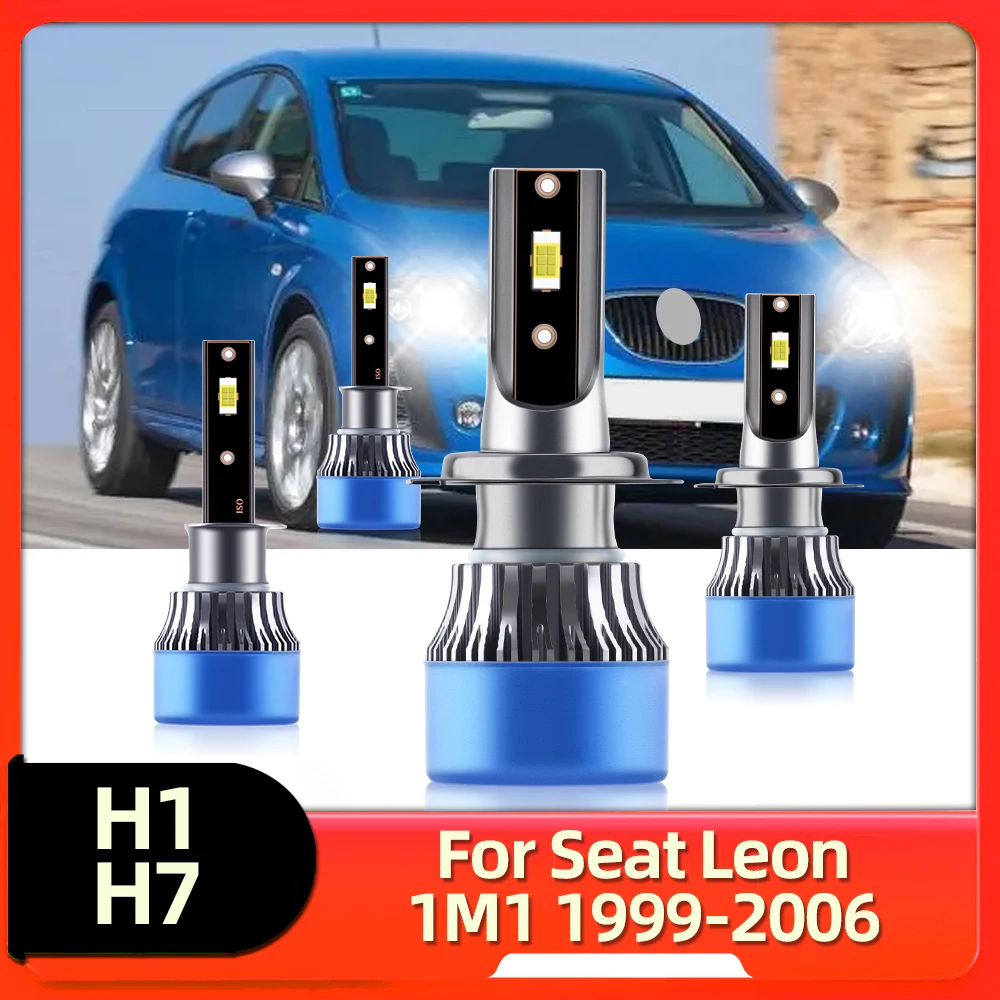 

LSlight LED Car Headlight Turbo Bulbs 15000LM Luces 12V Auto Lamp For Seat Leon 1M1 Year 1999 2000 2001 2002 2003 2004 2005 2006