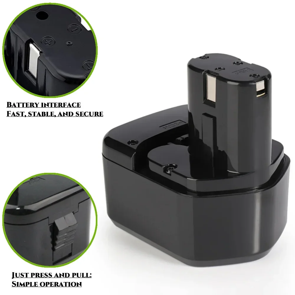 

12V Ni-CD 6.8Ah NI-MH Rechargeable Tools Battery for Hitachi EB1214S EB1212S Eb1220BL Eb1230hl Eb1230r Eb1230x DS 12DVF3