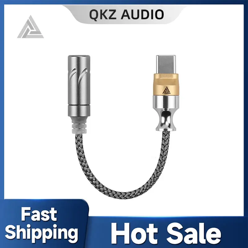 

QKZ TC MAX Pro Тип C к 3,5 мм Аудиокабель-адаптер CX31993 Hi-Fi ЦАП Цифровой декодирующий усилитель для наушников для iPhone15 16/Huawei