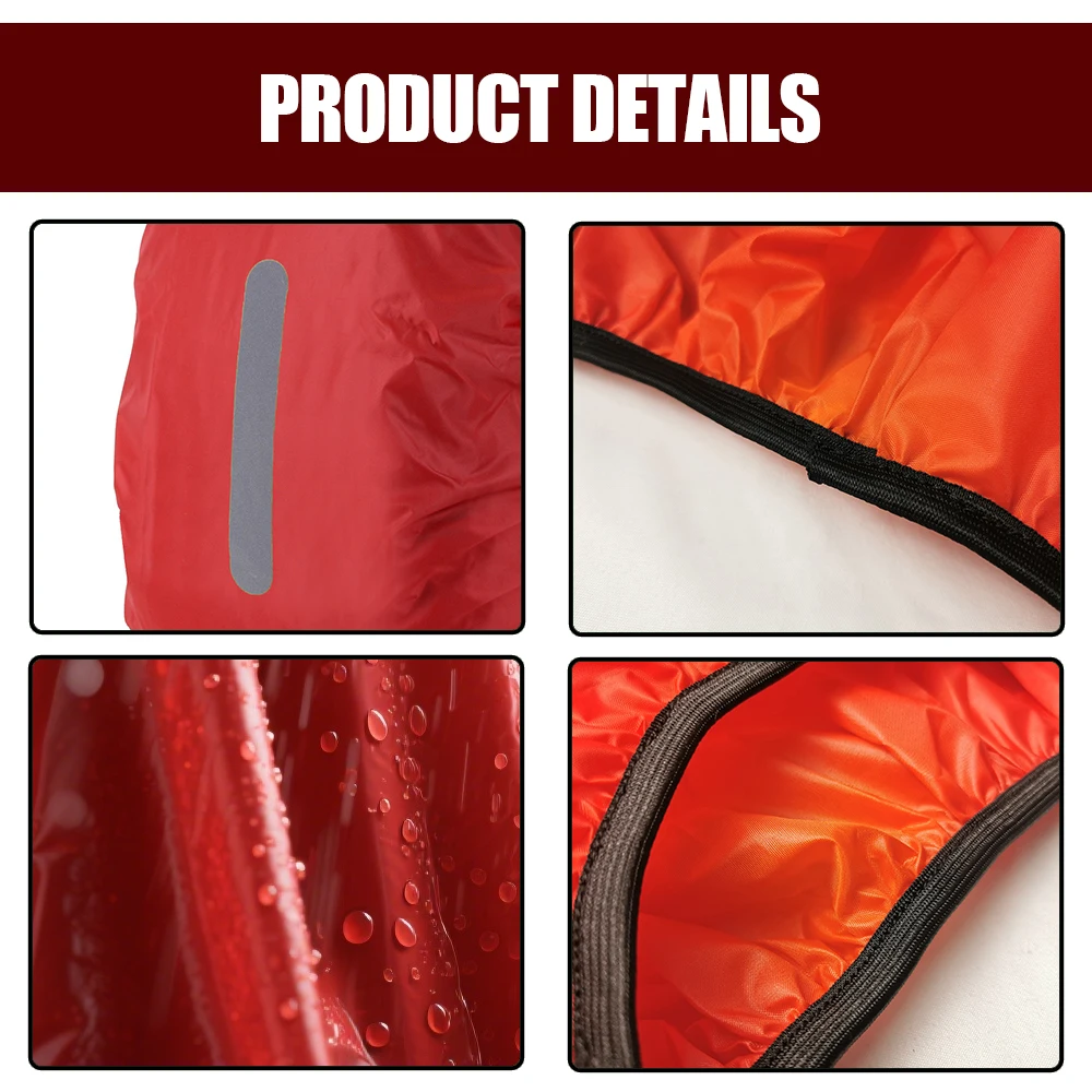 10L-70L Waterproof Backpack Cover with Reflective Strips - 5 Sizes Bag Rain Protection Cover for Hiking Cycling Travel