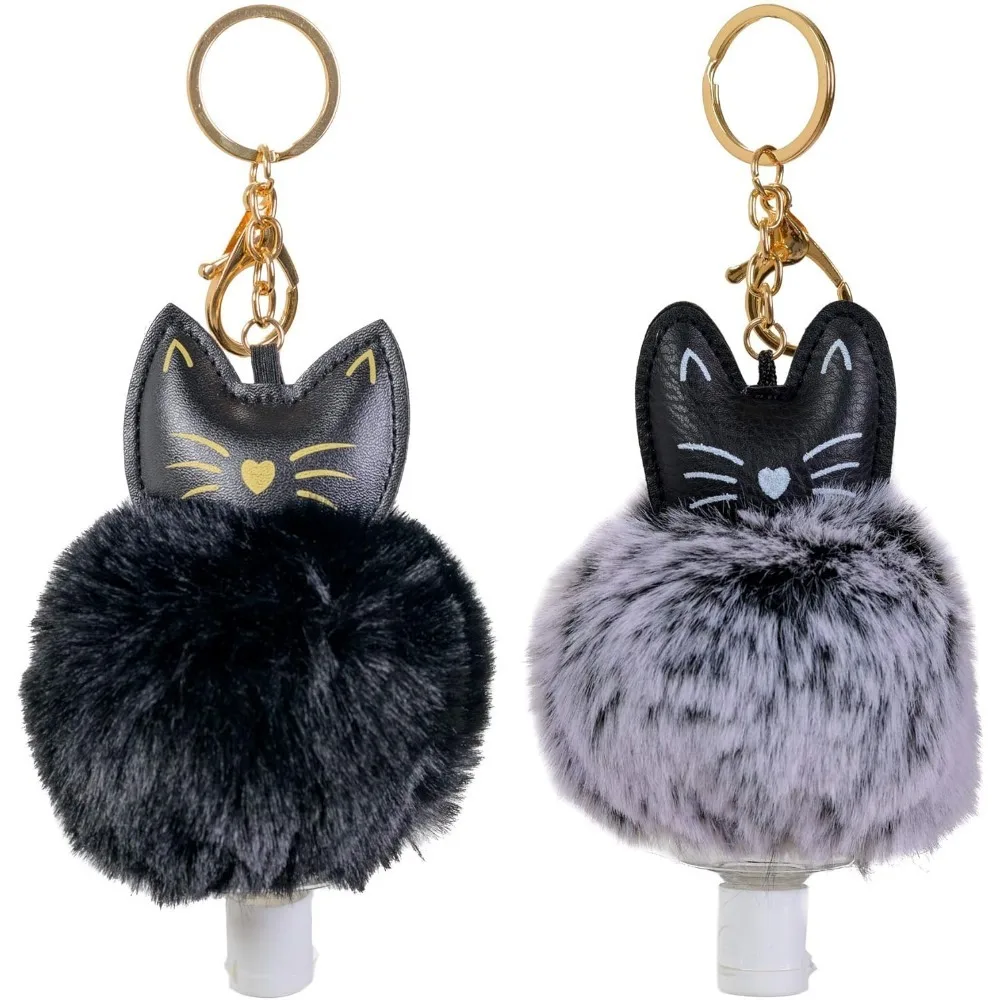 

Faux Fur Ball Pom Pom Key Chain Ring for Women Bag Pendant