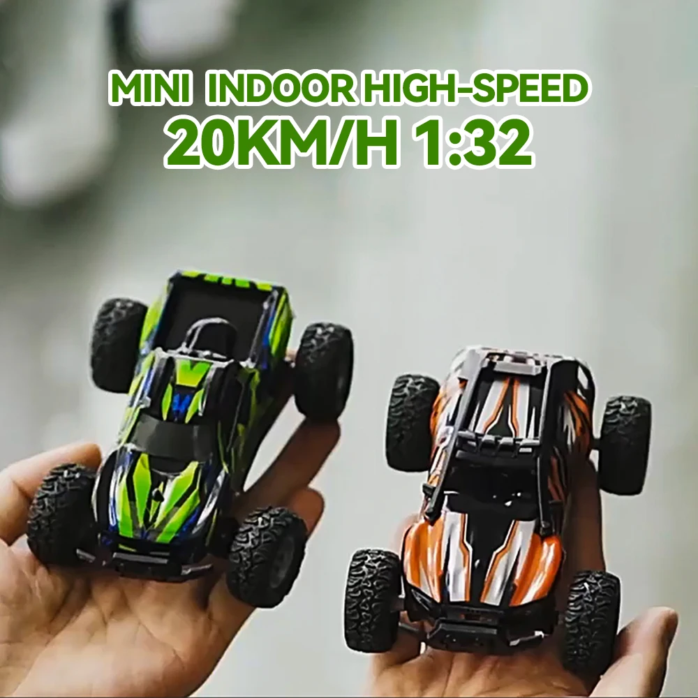 Mini voiture télécommandée RC pour enfants, jouet électrique pour enfants, course à grande vitesse tout-terrain, revêtement de la dérive intérieure, 1:32, 20 Kmendo