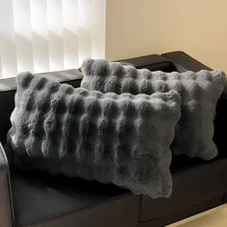 Winter Padded and Thickened A Pair of Pillowcases Home Textiles 48x74cm Solid Color High-grade 2 Pillow covers Home Decoration