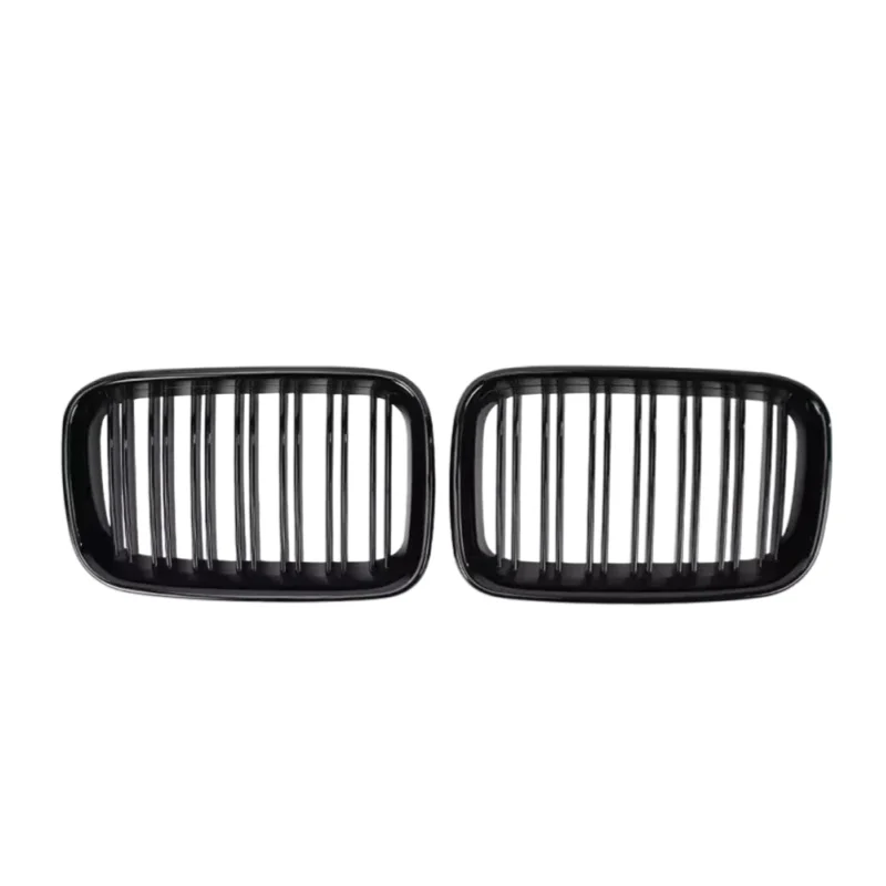 

For BMW 3-Series E36 Gloss Black Front Bumper Grilles 1992-1996 Double Line & Single Line Style Upper Racing Grills