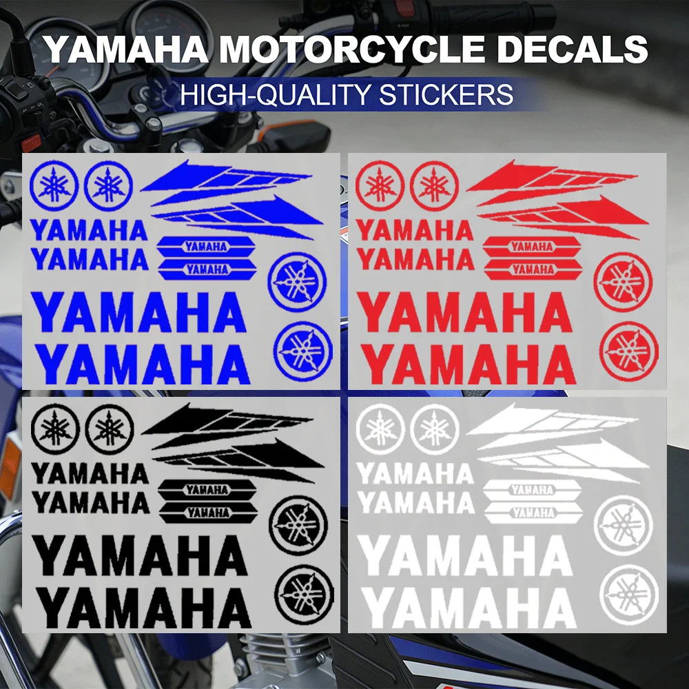 Motorcycle Stickers Set Waterproof Reflective Vinyl Decals for Motorbike Fuel Tank Fairing Helmet Body Decoration