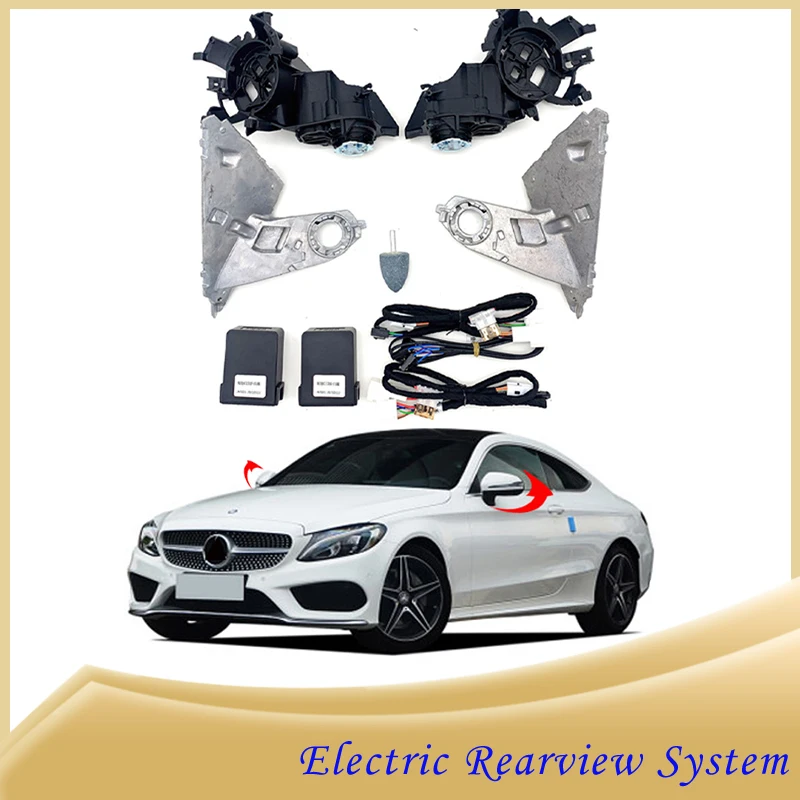 For Mercedes-Benz C-Class 2014-2023 Auto Intelligent Automatic Car Electric Rearview Side Mirror Folding System Kit Module