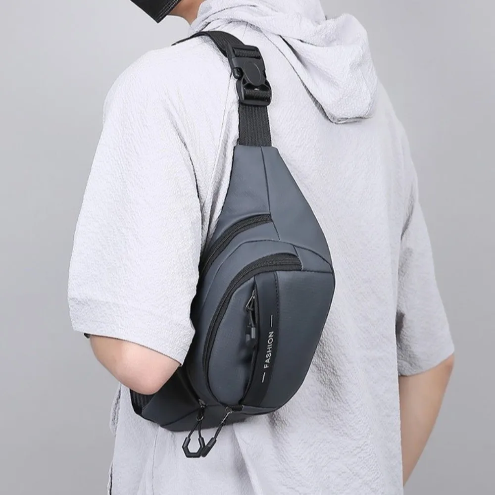 다기능 남자 가슴 가방 방수 경량 패니 전화 팩 내마 모성 대용량 스포츠 전화 가방 실행