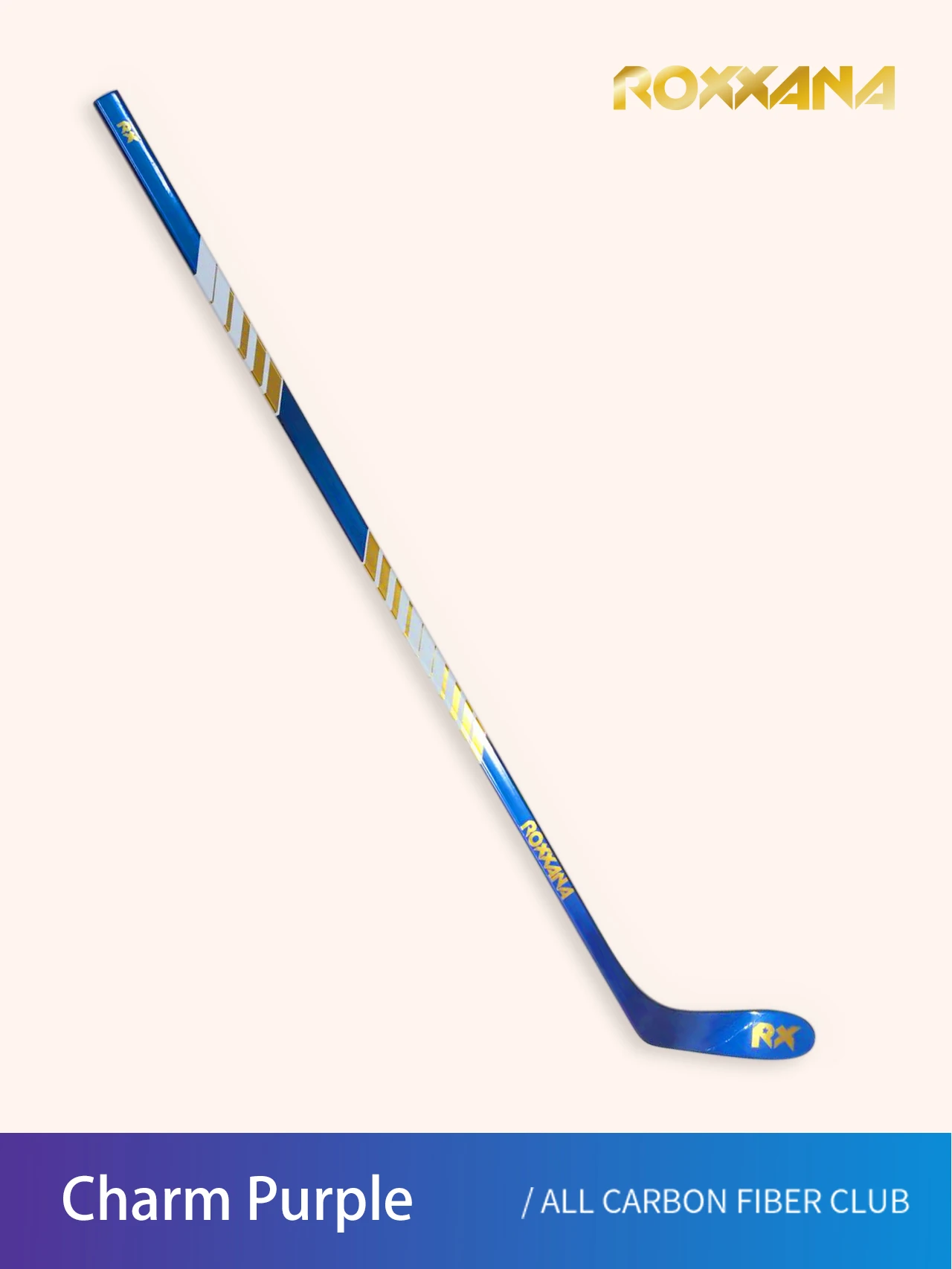 ROXXANA-Junior Ice Hockey Stick, Frosted Discoloration Lighter, More Durable Customizable, 100% Carbon Fiber, 52 in, 350g, 2PCs