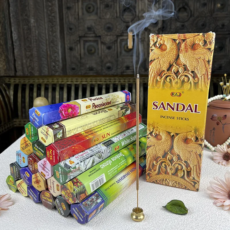 Indian 20 Sticks Incense Lavender Meditation Palo Santo Jasmine Aromatherapy Household Bedroom Toilet Bathroom Tibetan Sage