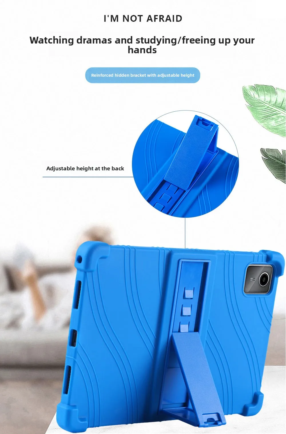 FÜR Lenovo Idea Tab 11 Hülle Silikon Stoßfeste Standabdeckung Kinderfreundlicher Fallschutz TB336ZU – Detail 3
