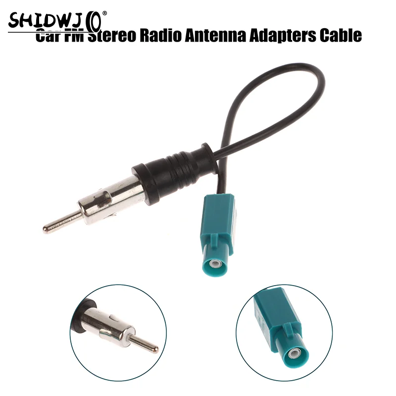 Universal Car FM Stereo Radio Antenna Adapters Cable Fakra Z Male To DIN Plug Converter Radio Auto Audio Aerial Cable Parts