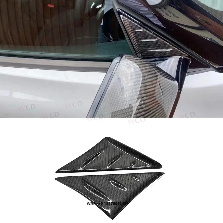 

Carbon Fiber Side Mirror Triangle Trims Wind Deflector ForToyota GR Supra A90 A91 Mk5 2019+ Side Pillar Panel Cover Bodykit