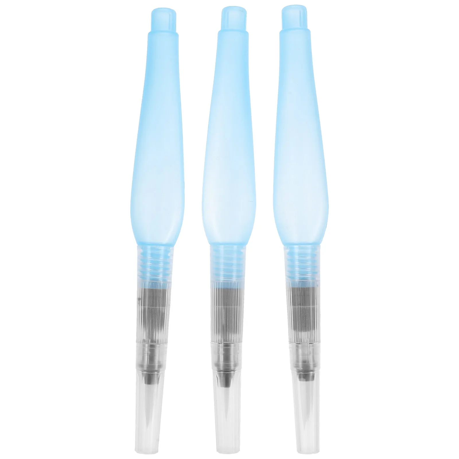 

3pcs Paint Brushes Refillable Supplies 155 For Drawing Tips Blue Durable Portable Painting Tool