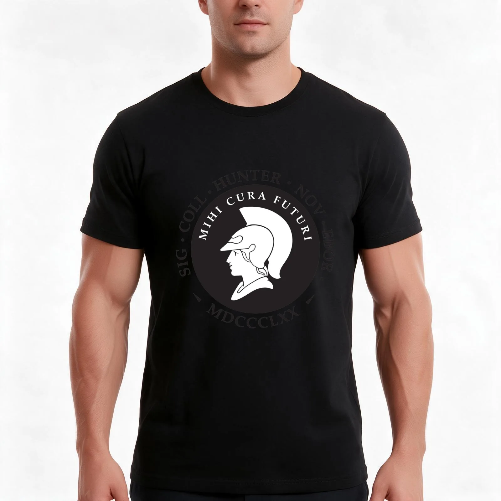 Hunter College Univers logos T-Shirt, Summer Casual Cotton Tee, Oversized Streetwear Tops, Vintage Graphic Print, 100% Cotton