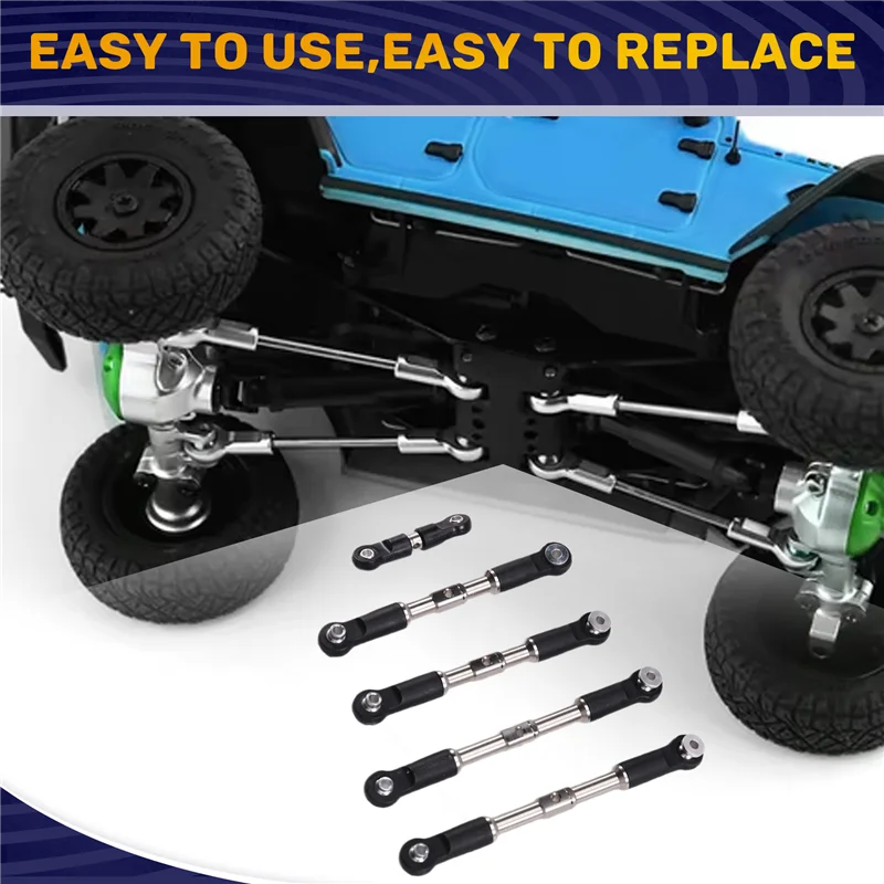 Metal Link Tie Rod Set Forarrma 1/7 Infraction Limitless Felony 1/8 Typhon RC Car Upgrade Part