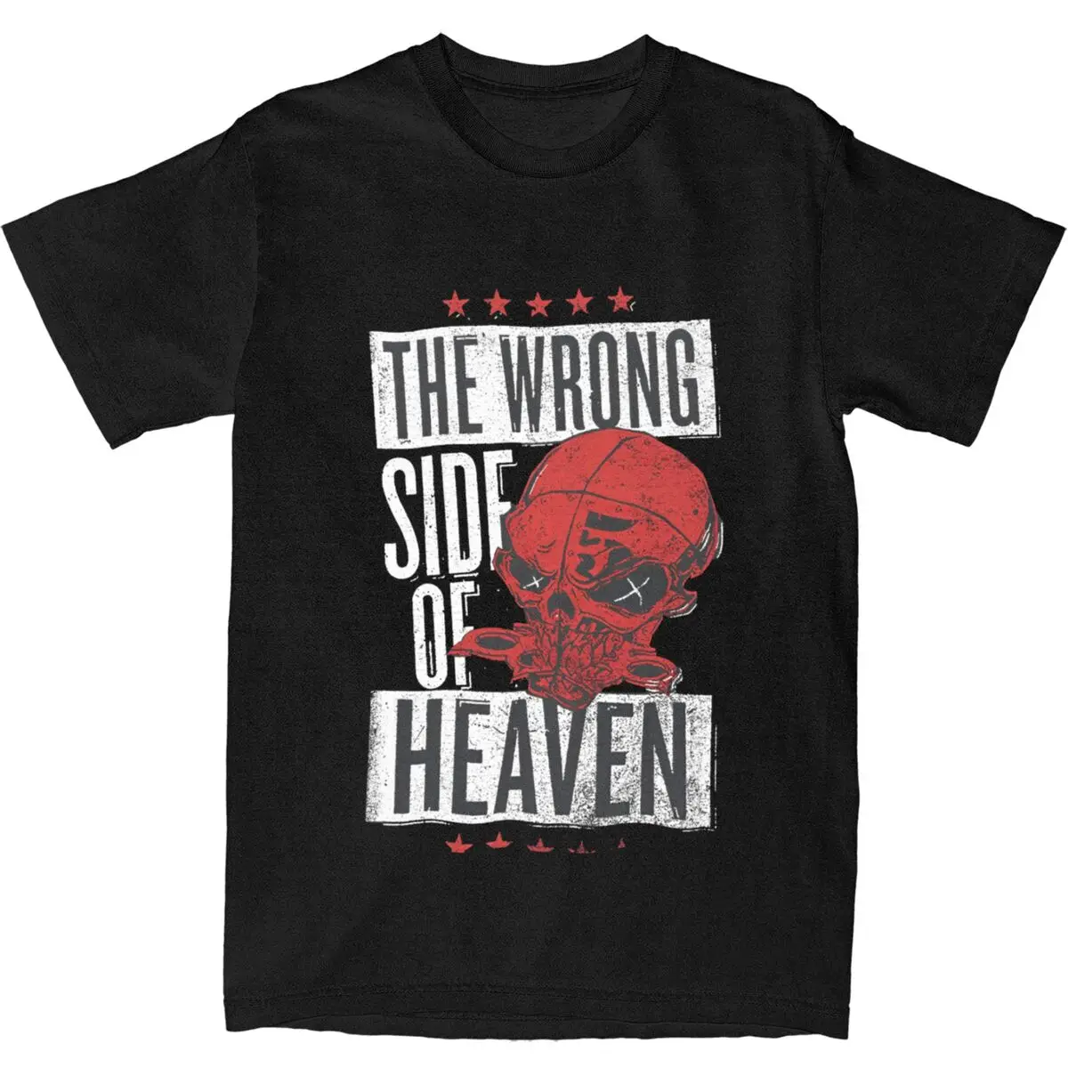 Five Finger Death Punch-the Righteous Side Of Hell T Shirt Men Streetwear Pure Cotton T-Shirts O-Neck Tees Casual  Clothes